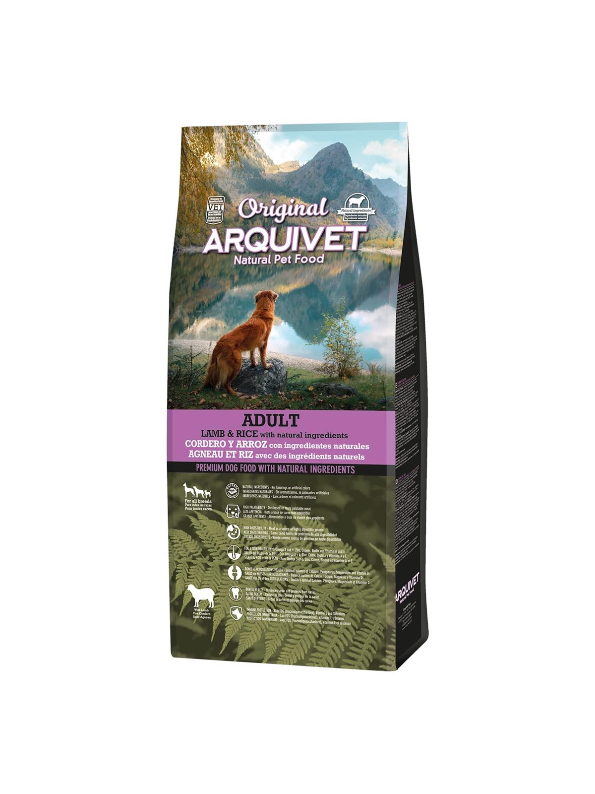 ARQUIVET Original Adult Lamb mit Reis - Trockenfutter für Hunde - 12kg