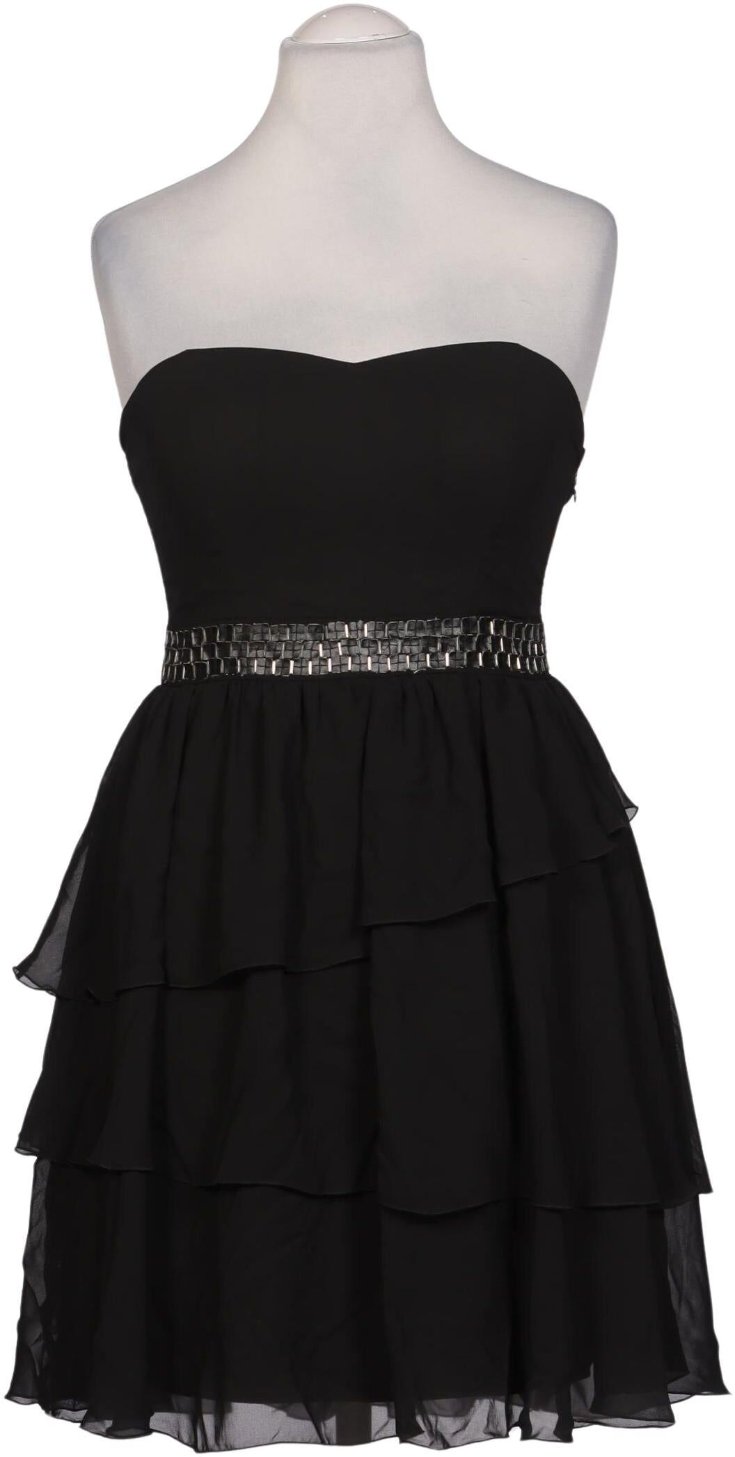 Tally Weijl Damen Kleid, Schwarz, Gr. EU 42, Synthetik - Second Hand