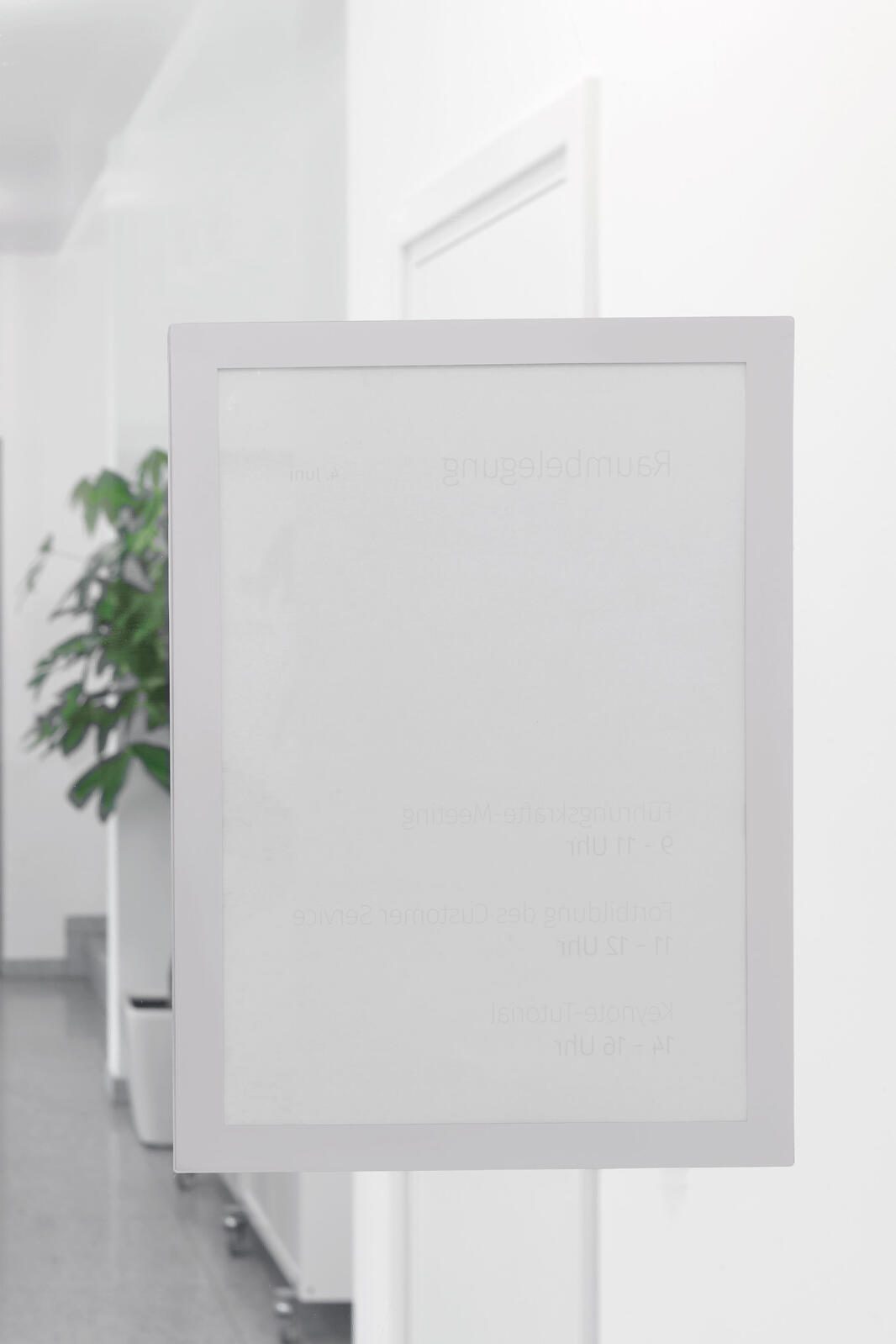 magnetoplan Magnetrahmen selbstklebend A4 silber 1131932