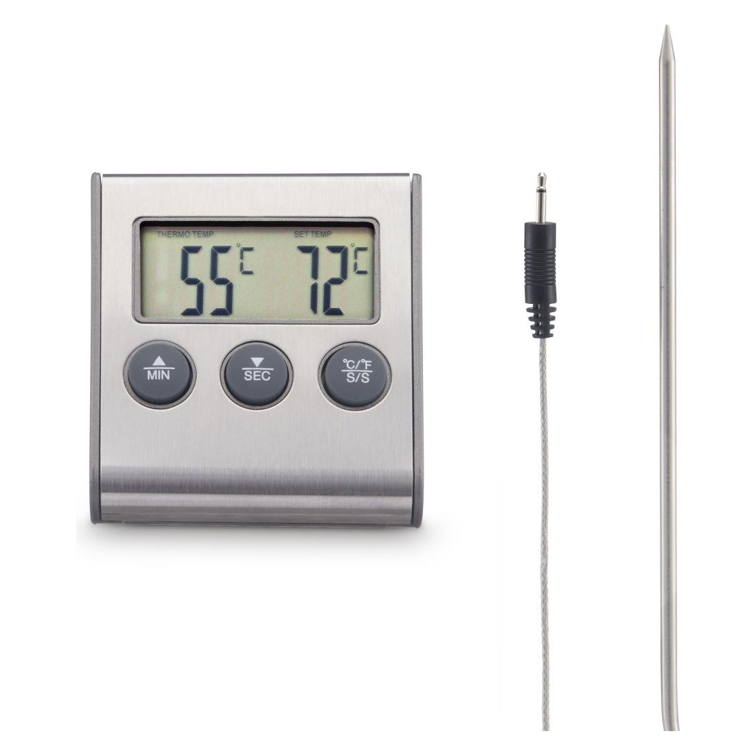 Hama Fleischthermometer, digital, für Grill/Backofen/zum Kochen, mit Kabelsensor (00002947)