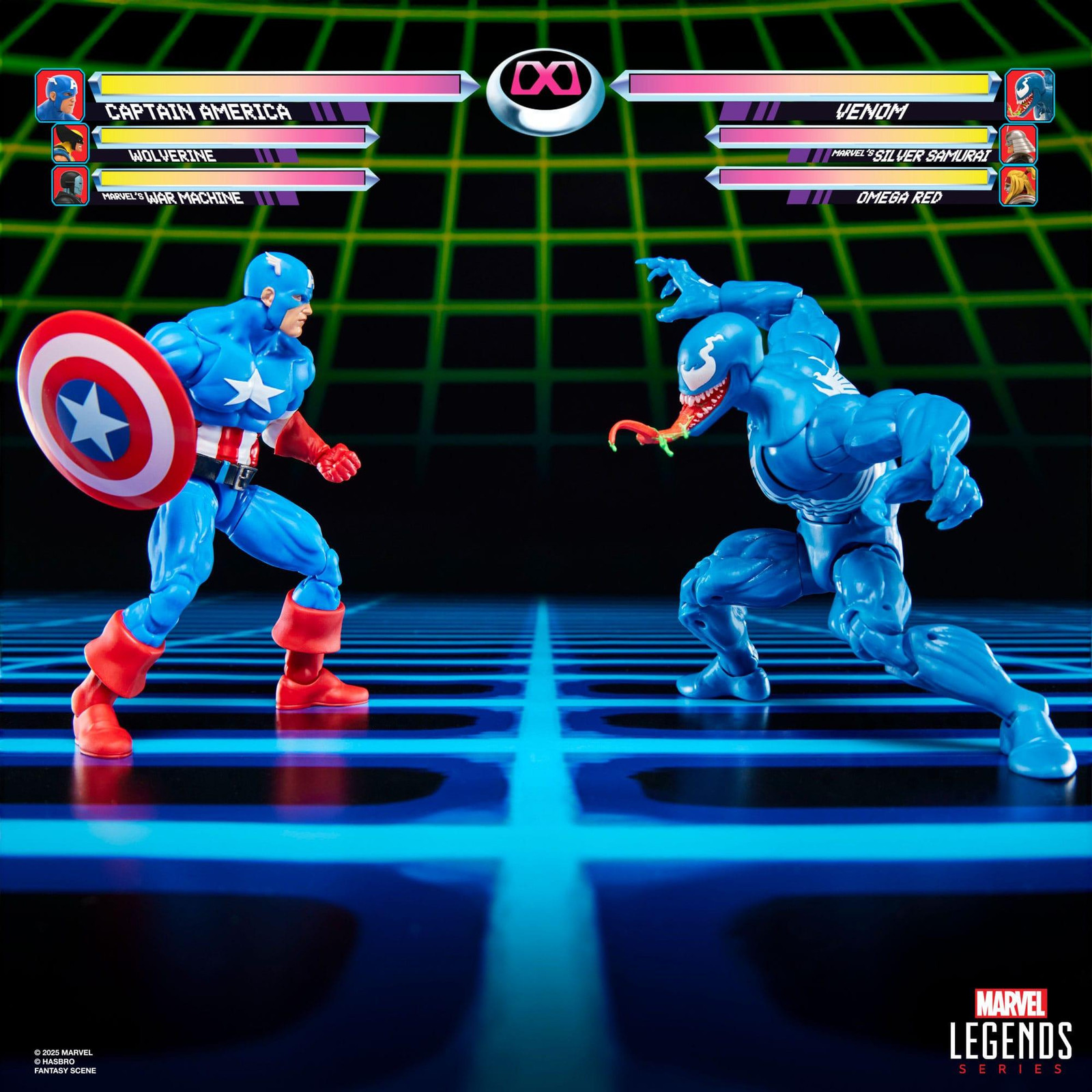 Hasbro Marvel Legends Series Gamerverse Captain America vs. Venom actiefiguur, meerkleurig
