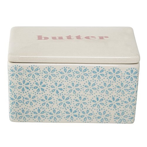 Bloomingville Patrizia boterdoos - Blauw - Keramiek