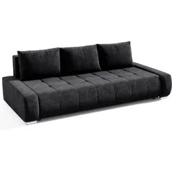 SCHLAFSOFA Draco 3-Sitzer, mit Bettkasten, Anthrazit