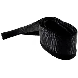 Frei Öl, Kabelschutz + Kabelführung, Flexibler Kabelkanal mit Klettverschluss, schwarz, Ø51mm (Kabelschlauch, 500 cm)