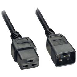 Akyga Strom Anschlusskabel [1x Kaltgeräte-Buchse C19 - 1x Kaltgeräte-Stecker C20] 1.80 m Schwarz AK-UP-03