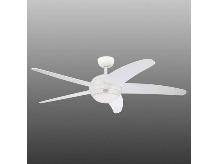 Westinghouse Bendan - Ventilator fünfflügelig weiß, weiß / opal, für Wohn- / Esszimmer, Holz, Modern