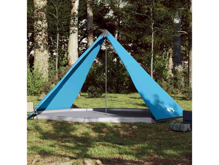 vidaXL Tipi-Familienzelt 8 Personen Blau Wasserdicht
