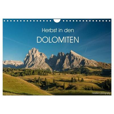Herbst in den Dolomiten (Wandkalender 2027 DIN A4 quer), CALVENDO Monatskalender