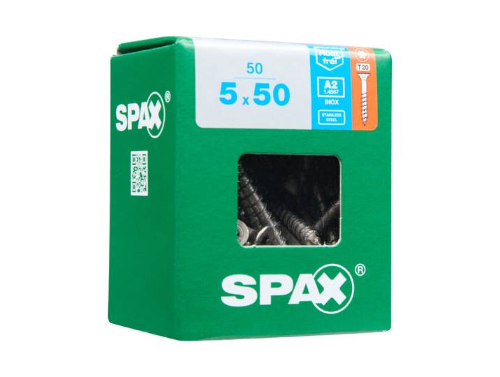 Spax Holzschraube A2 Rostfrei 5 × 50 mm 50 Stück
