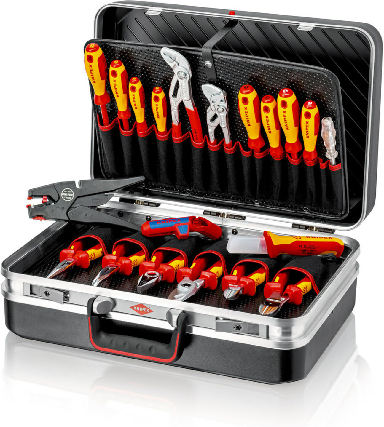 KNIPEX 00 21 20 Werkzeugkoffer "Vision24" Elektro 20-teilig 180 mm)