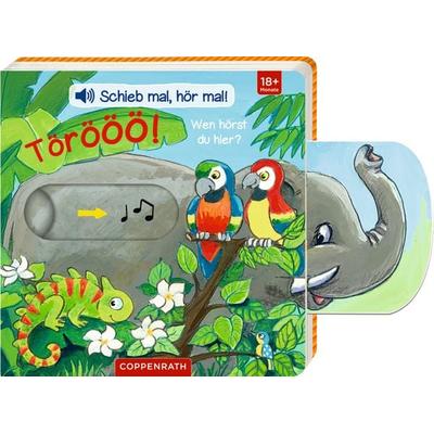 Schieb mal, hör mal!: Törööö! Wen hörst du hier?, Gebundene Ausgabe von Antje Flad, Coppenrath, 978-3-649-62507-0
