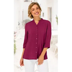 Viskose-Mix-Bluse in beere in Größe 52 von DW-Shop, Beere, 52