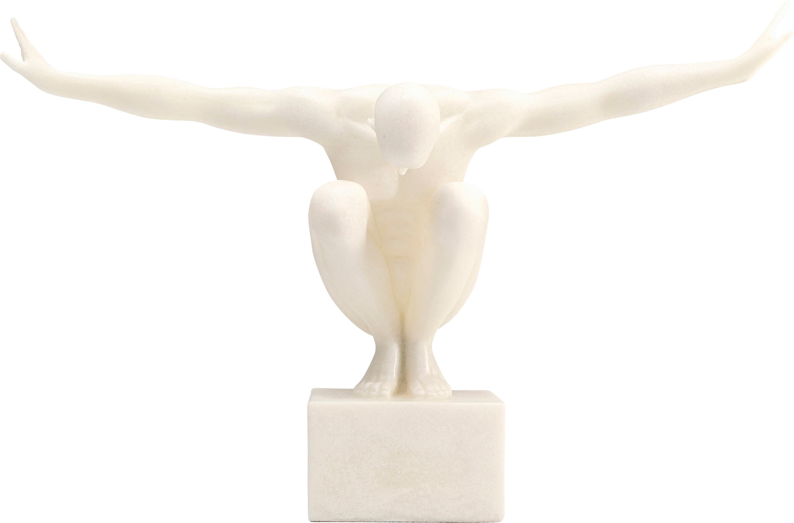 Dekoobjekt KARE DESIGN "Athlet", weiss (grün), B:50cm H:34cm T:16cm, Polyresin, Dekofiguren, Dekoobjekt, verschiedene Grössen & Farben grün B/H/T: 50cm x 34cm x 16cm