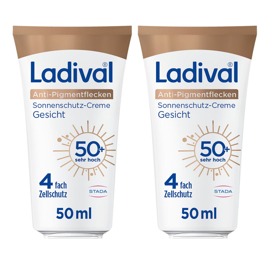 Ladival Anti-Pigmentflecken Creme Gesicht LSF 50+ x2 2x50 ml
