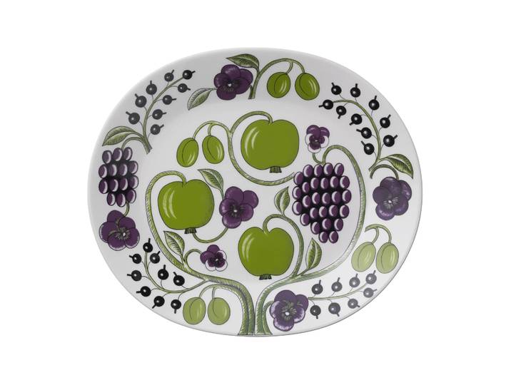 Arabia Plat ovale Paratiisi 36 cm Violet