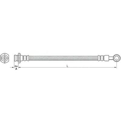 METZGER AUTOTEILE Bremsschlauch 4110491 für CHEVROLET