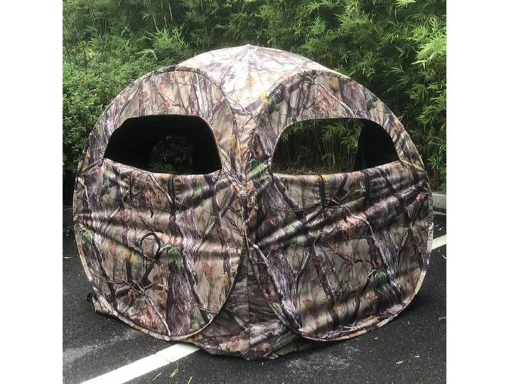 CamSolomon-Tente Pop-Up Portable pour 2 Personnes, Enduit de Colle Noire, pour Observer des Oiseaux en Plein Air, Accessoire de Pêche Mobile, Haute Qualité