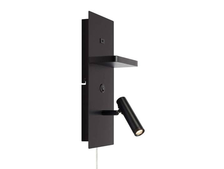 Markslöjd Wandlampe Carica, schwarz, für Wohn- / Esszimmer, Metall, Modern, LED Wandleuchte, Wandlampe Innen