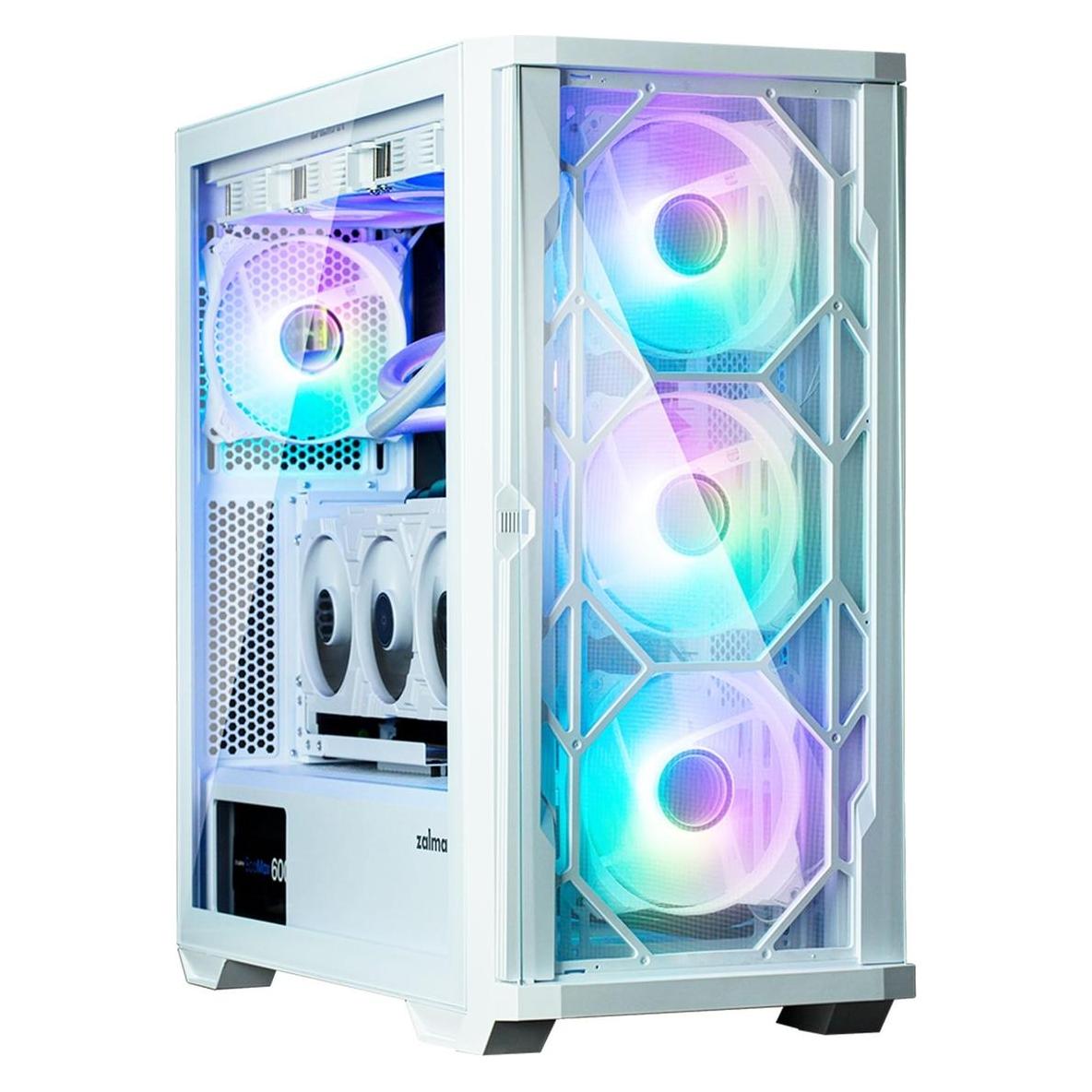 Zalman Boitier Moyen Tour E-ATX Z10 Duo avec panneaux vitrés (Blanc) (ATX, mATX, Mini-ITX) (Z10 Duo White)