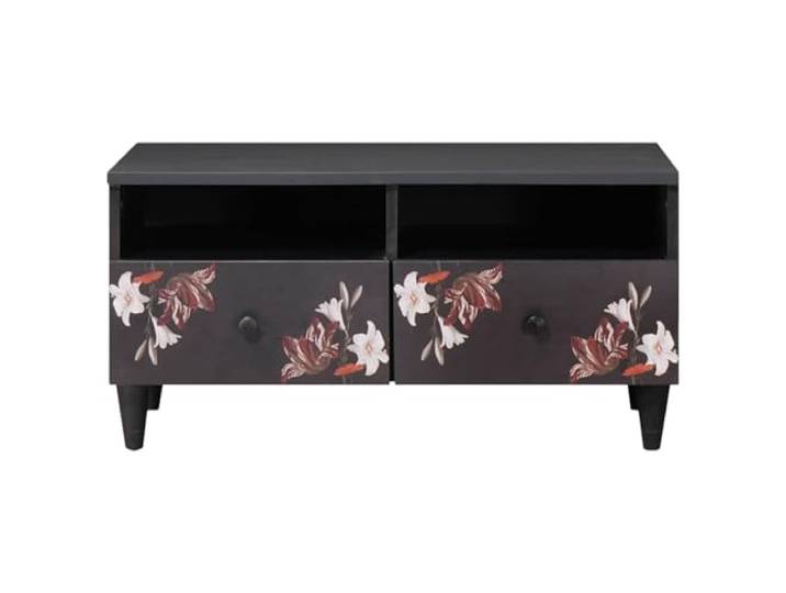 KTHLBRH Couchtisch mit Schublade, 80 x 54 x 40 cm, mehrfarbig Modernes Design, rechteckige Platte, robuste Konstruktion, elegantes Wohnzimmer