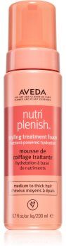 Aveda Nutriplenish™ Styling Treatment Foam espuma styling para hidratação e brilho 200 ml. Nutriplenish™ Styling Treatment Foam