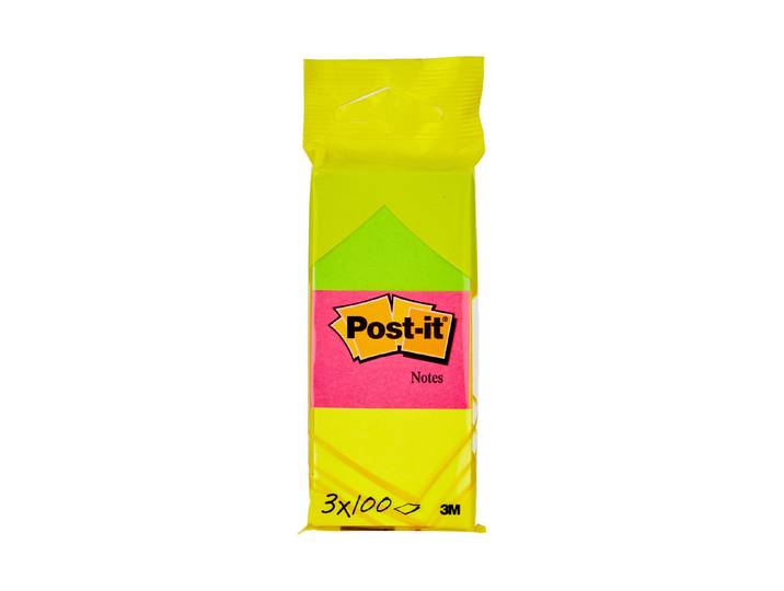 Post-it 6812 Haftnotizen neongelb neongrün neonpink 38 x 51 mm 3 Blöcke