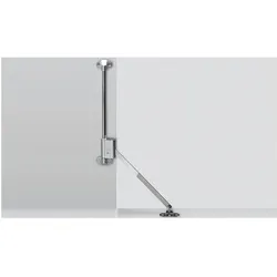 Hettich, Möbelscharnier, Klappenhalter Klassik D mit Lager L 258 D Stahl vernickelt mit Bremssystem Länge 400 mm