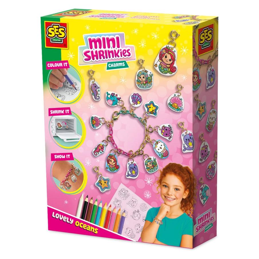 Ses Creative - Mini Shrinkies - Charms Lovely Ocean - Schrumpffolie - Armbänder selber machen - Freu (14171)