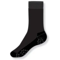 camano Comfort Baumwoll Half Terry Antirutsch-Socken 9999 - black 35-38