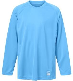 HUK H712L004 Youth Pursuit Long Sleeve T-Shirt in Marolina Blue size Small   Polyester