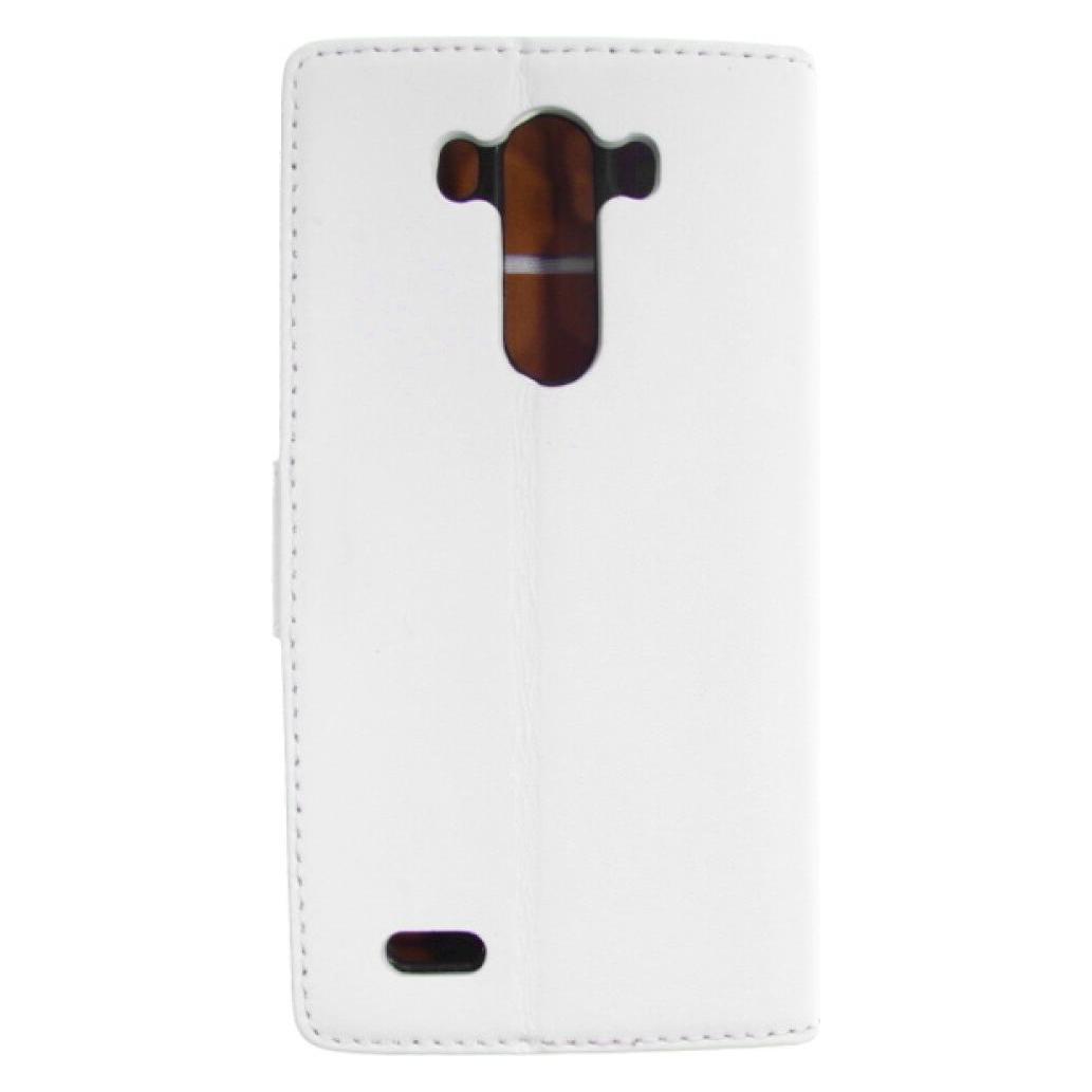 OEM Slim Leather Book Case for LG G3 - white 4250710554027 (LG G3) (25445229)