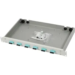 Telegärtner Karl Gärtner Spleissbox mit Kupplungen 6xSCD PhBz türkis1HE TNSB-B, Server Zubehör, Türkis