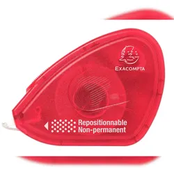 Exacompta 12997E 6x Doppelseitiger entfernbarer Kleber Roller für Fotos 15 Meter - Himbeerfarben