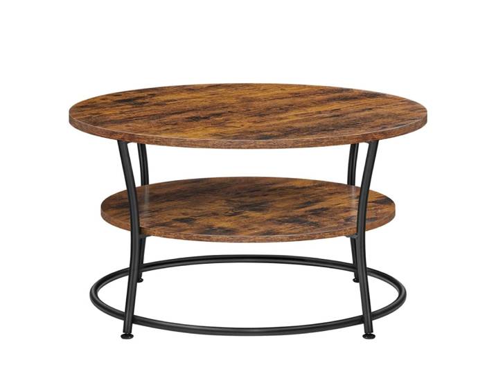 Table basse table de 80 x 80 x 45 cm marron