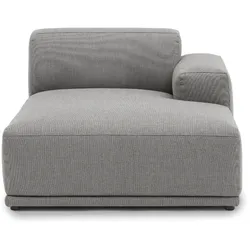 Muuto Connect Soft Modular Sofa, Chaise Longue mit rechter Armlehne (Modul H)