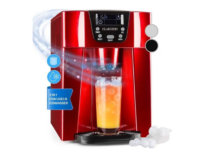 Klarstein Eiswürfelmaschine Ice Volcano 2G Eiswürfelbereiter, Eiswürfelmaschine Eiswürfelbereiter Ice Cube Maker Eiswürfel Automat