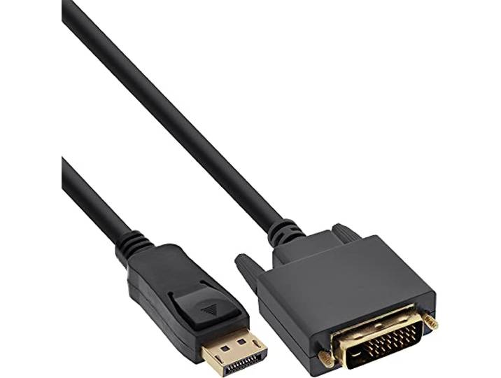 InLine 17113 DisplayPort naar DVI converter kabel, zwart, 3 m