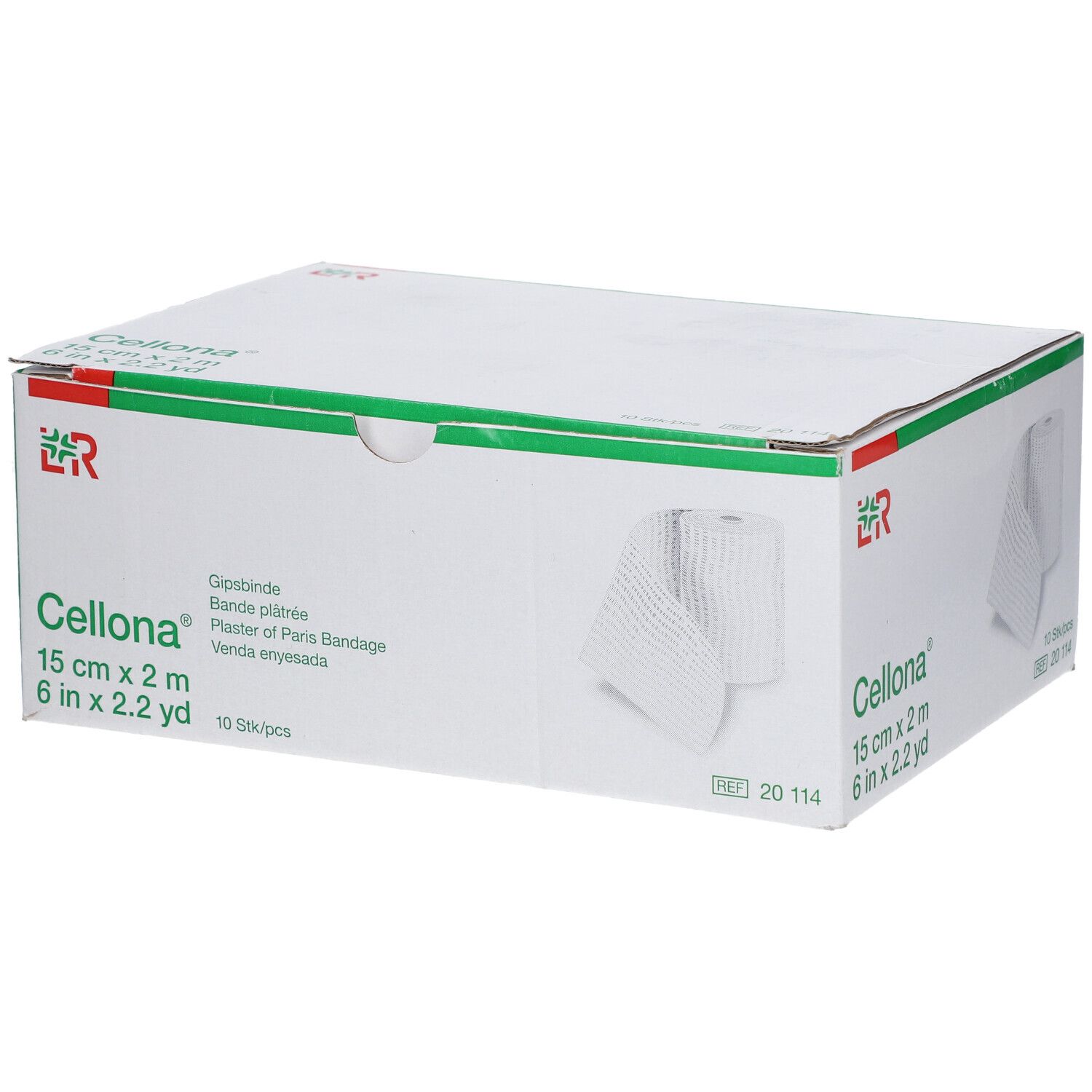 Cellona Gipsbinden 15 cmx2 m 10 St Binden
