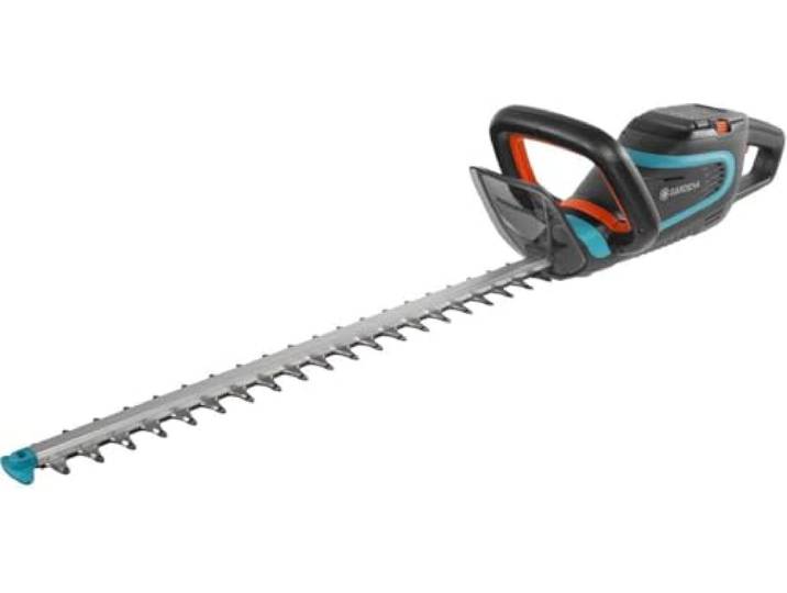 Gardena Akku-Heckenschere PowerCut Li-40/60: Akku-Heckenschneider mit 60 cm Messerlänge, ergonomischer Griff, Messer-Anschlagschutz, intuitives Tastenfeld, ohne Akku und Ladegerät (9860-55)