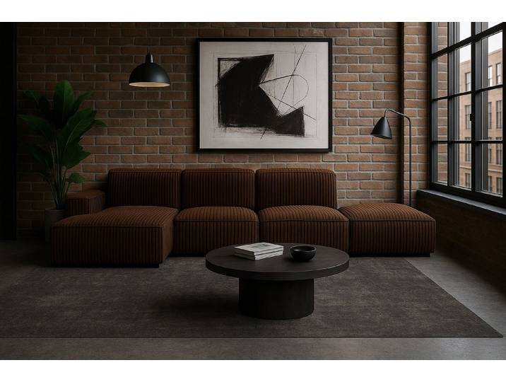 Kaiser Möbel Ecksofa Ecksofa Cursal – modulares L-Sofa mit großzügigem Design, Einzelsofa, L-Form, modulares System, minimalistisches Design