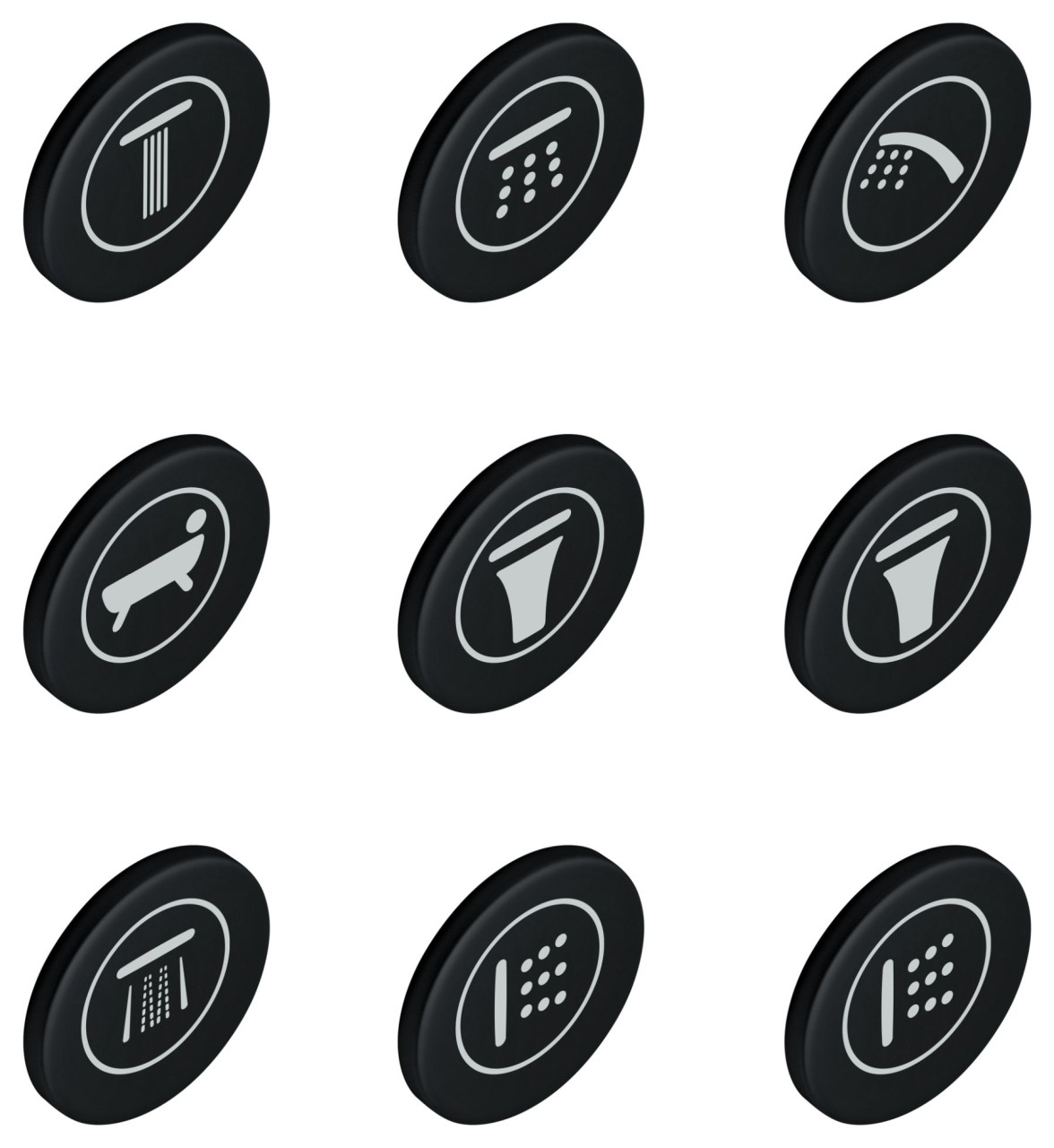 GROHE Symbolkappen 14077 für SmartControl matt black, 140772430 140772430