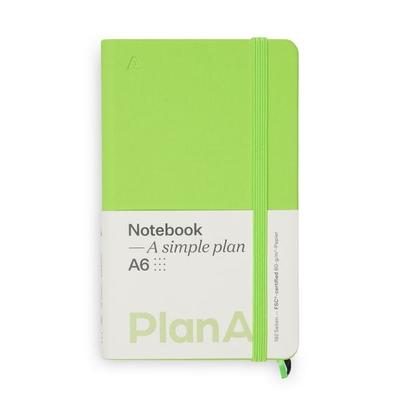 Notizbuch A6 Hardcover Kiwi Green Punktiert, 192 Seiten