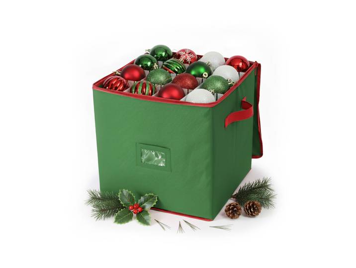 Weihnachtskugel Aufbewahrungsbox Grün-Rot
