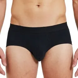 Bread and Boxers Brief Multi 3P Schwarz Ökologische Baumwolle Large Herren