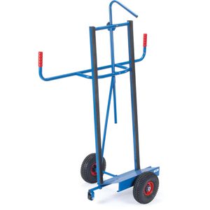 Fetra Plattenwagen 2076, Luftbereifung, Plattenkarre, Auflage 500 x 200mm, Tragkraft 350kg