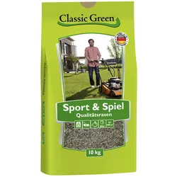 Classic Green Sport- & Spielrasen | 10kg Qualitätsrasen