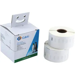 2x 260 G&G Etiketten -DOPPELPACK- kompatibel zu Dymo 99012/ s0722400