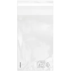 MONOUSO - Flachbeutel BOPP mit Falte Klebstoff 10x15cm G160 (1.000 Stück)