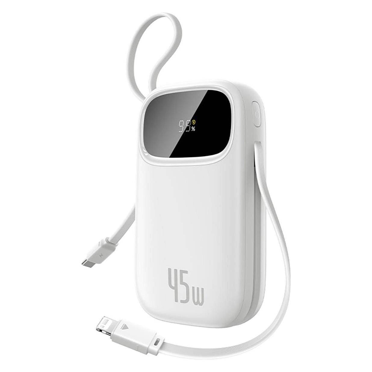 Baseus Powerbank EnerFill FC31 20000mAh 45W USB-C Lightning weiss (20000 mAh, 45 W, 74 Wh) (6932172695811)