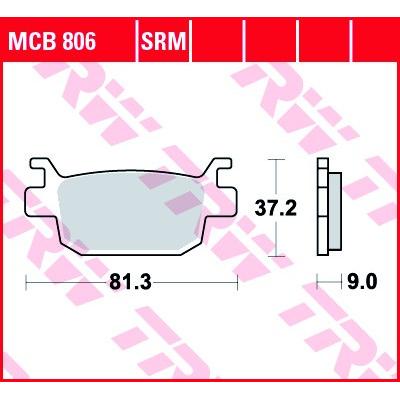 TRW Bremsbelagsatz MCB806SRM Bremsbeläge,Bremsklötze,Bremssteine,Bremsbeläge & Bremsbelagsatz,Bremsklötze & Bremsbelagsatz